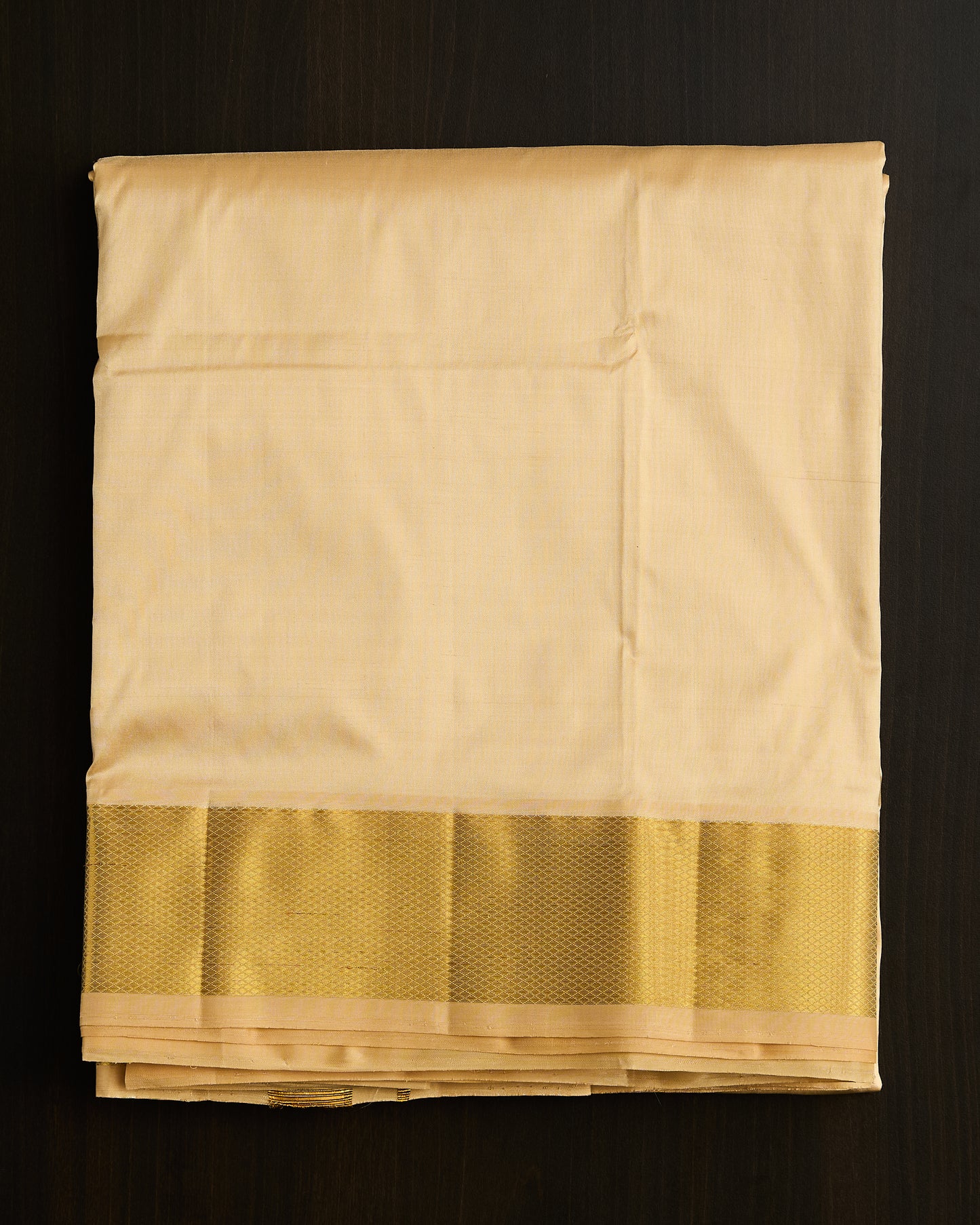 Pure Silk 3” Border Dhoti set 8*4 + 2.50