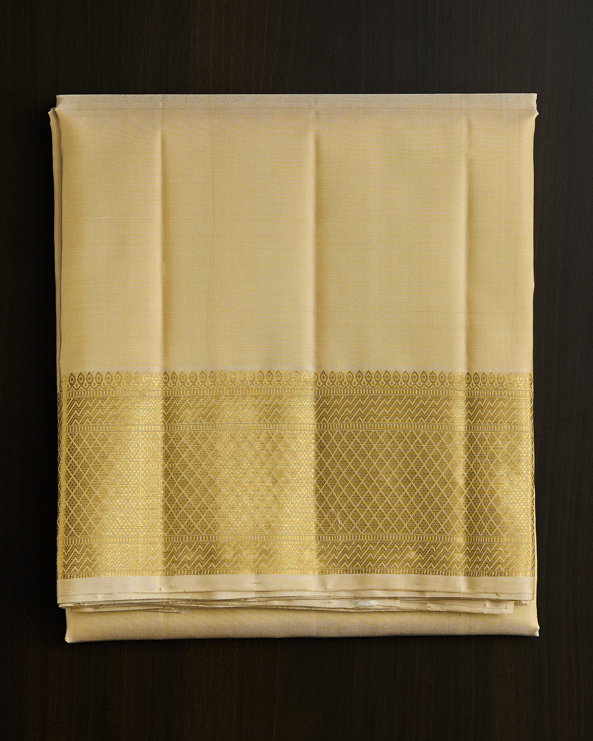 Pure Kanchipuram silk 5” border dhoti set 9*5 +2.50