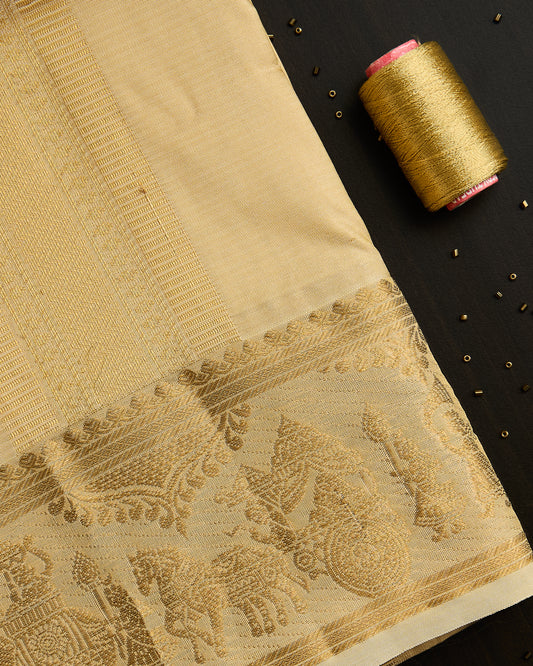 Semi Silk Pallaku Border Dhoti set 8*4 + 2.50 (3in1)