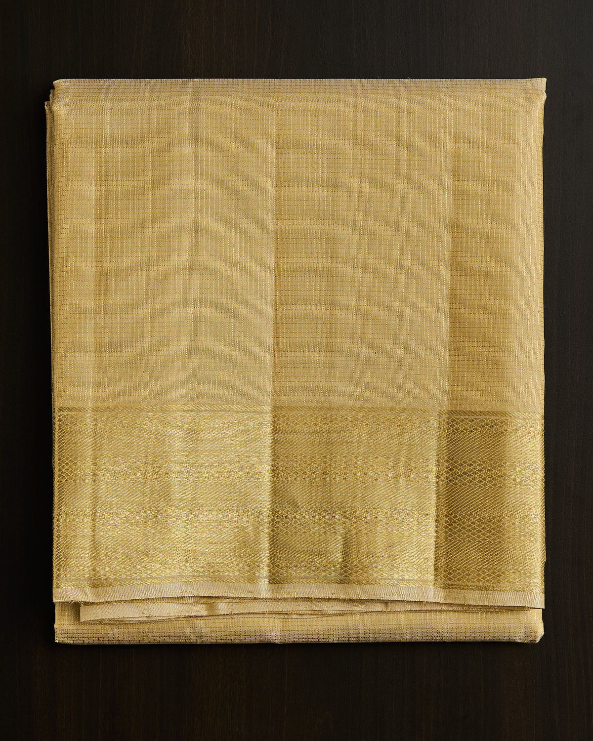 Pure Kanchipuram Silk Vaira Oosi Dhoti set 9*5 + 2.50 (3in1)