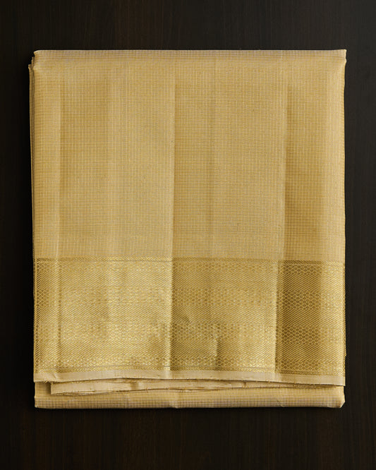 Pure Kanchipuram Silk Vaira Oosi Dhoti set 9*5 + 2.50 (3in1)