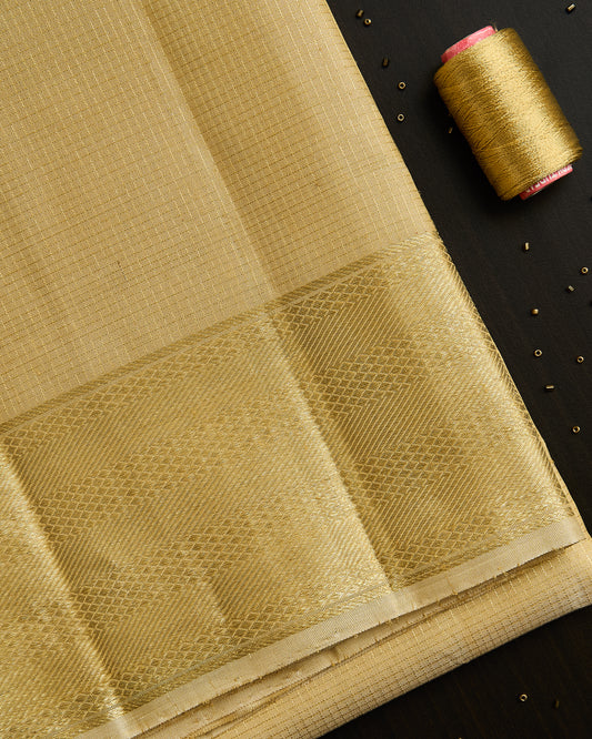 Pure Kanchipuram Vaira Oosi silk Dhoti set 9*5 + 2.50