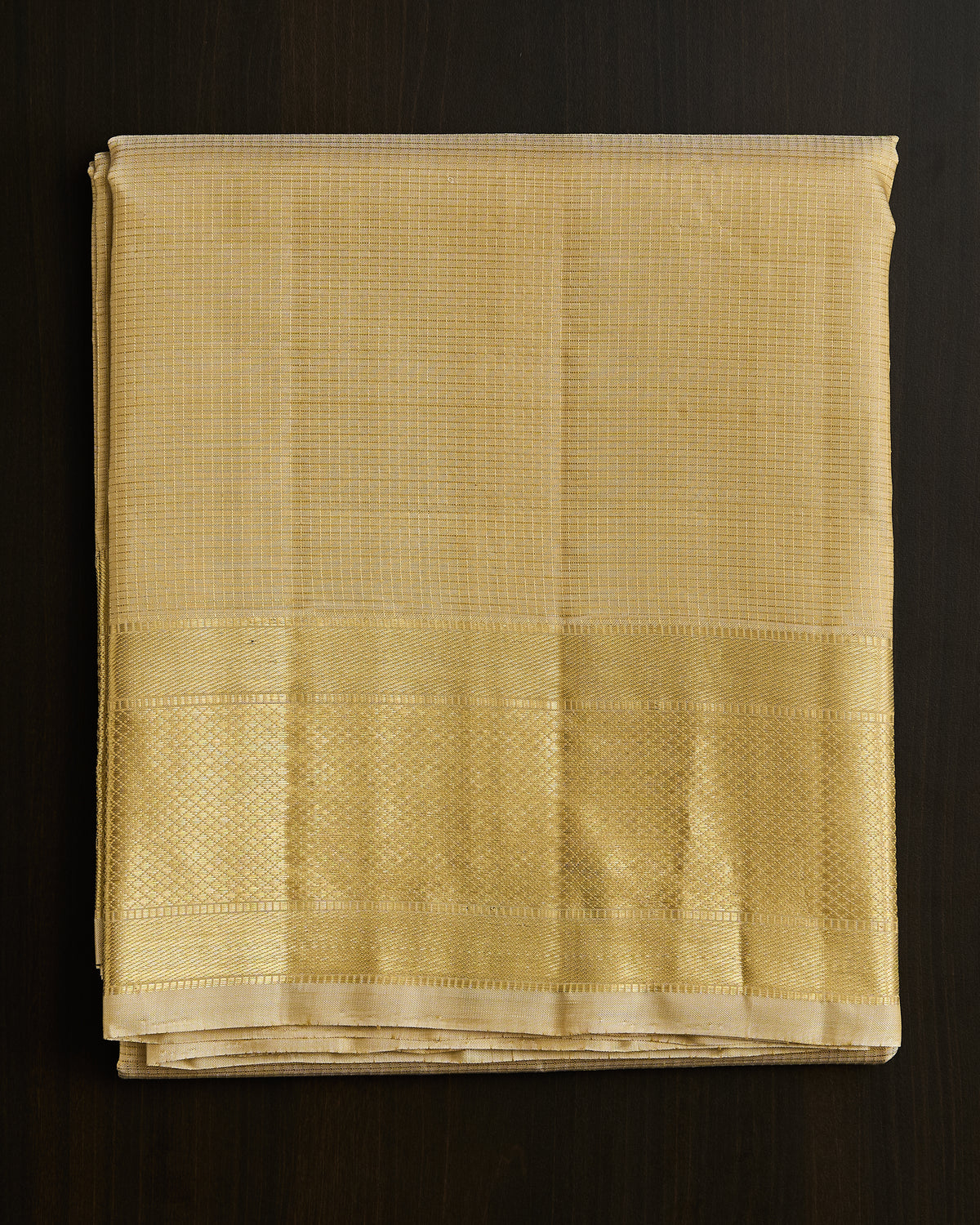 Pure Kanchipuram Silk Vaira Oosi Dhoti set 9*5 + 2.50 (3in1)