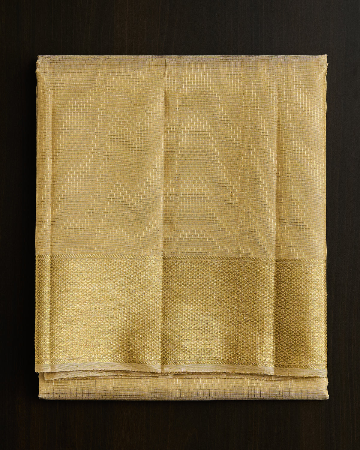 Pure Kanchipuram Silk Vaira Oosi Dhoti set 9*5 + 2.50 (3in1)