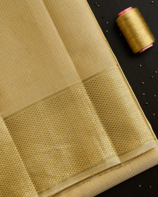 Pure Kanchipuram Vaira Oosi silk Dhoti set 9*5 + 2.50