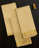 Pure Kanchipuram Silk Horizontal Lines Dhoti set 9*5 + 2.50 (3in1)