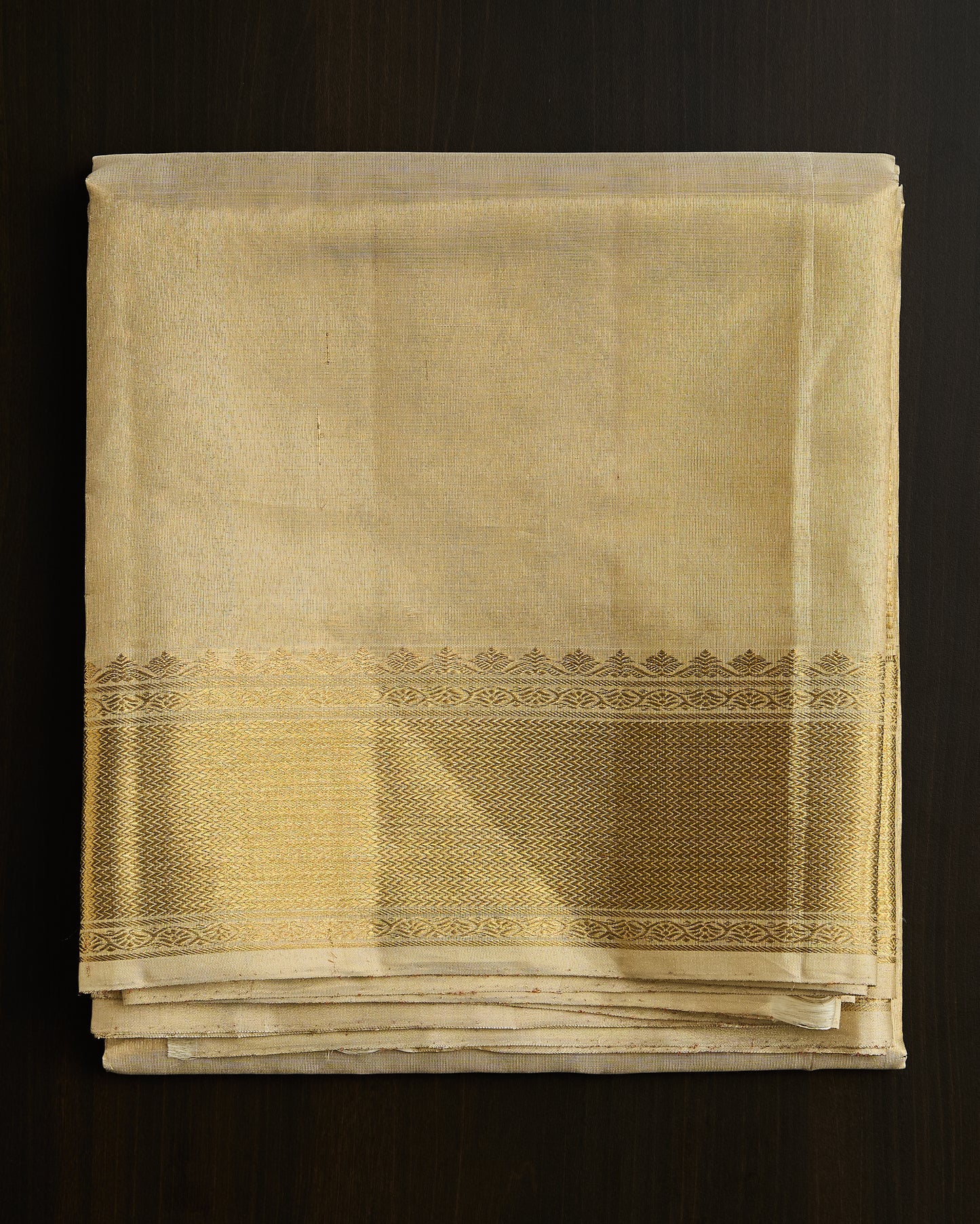 Pure Kanchipuram Tissue silk Dhoti set 9*5 + 2.50