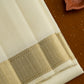 Pure Kanchipuram Silk 3” border Dhoti set 9*5 + 2.50