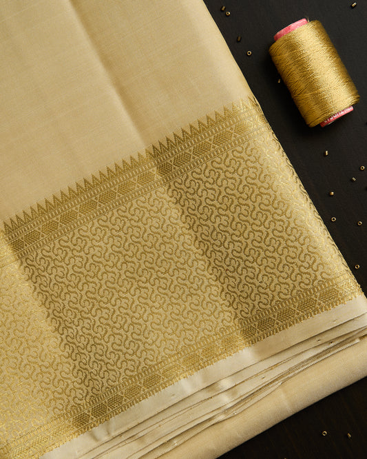 Pure Kanchipuram silk 5” border dhoti set 9*5 +2.50