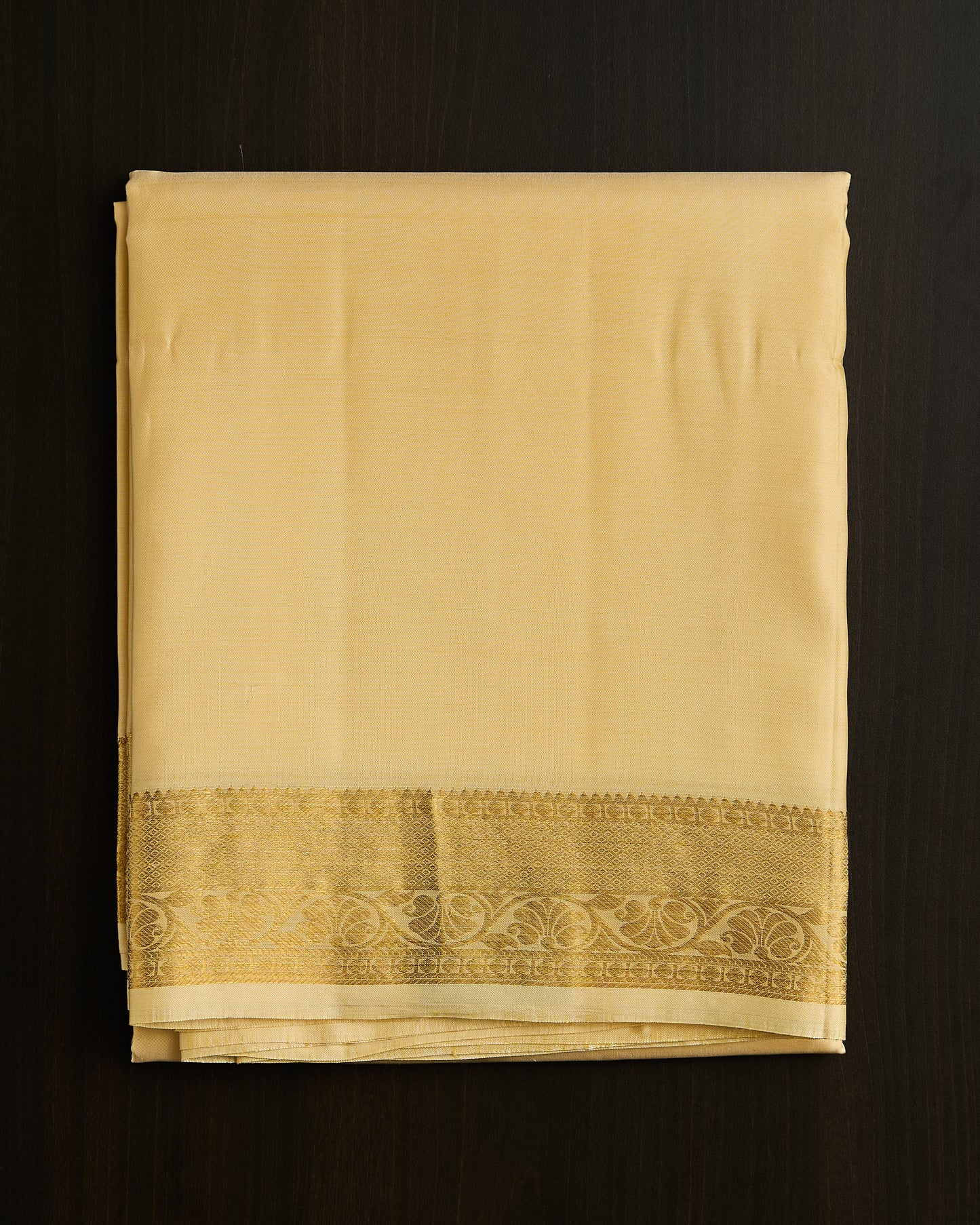 Pure Silk 3” Border Dhoti set 8*4 + 2.50