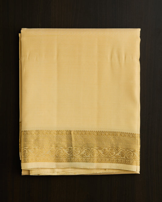 Pure Silk 3” Border Dhoti set 8*4 + 2.50 (3in1)