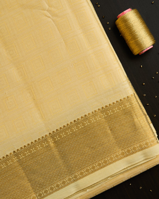 Pure Silk Embossed Dhoti set 8*4 + 2.50