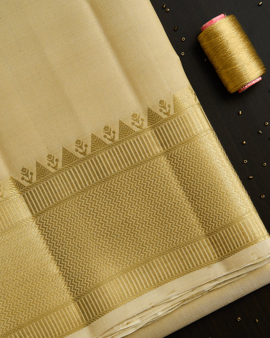 Pure Kanchipuram silk 5” border dhoti set 9*5 +2.50