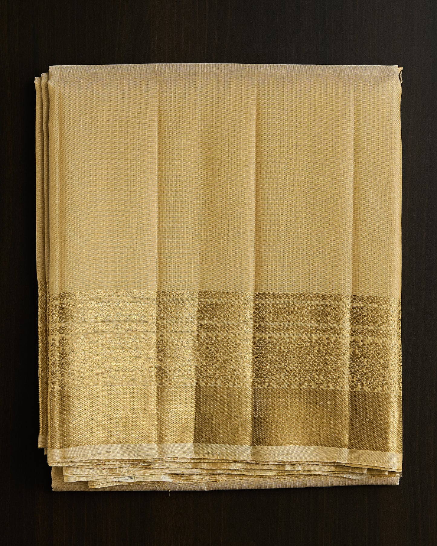 Pure Kanchipuram silk 5” border dhoti set 9*5 +2.50