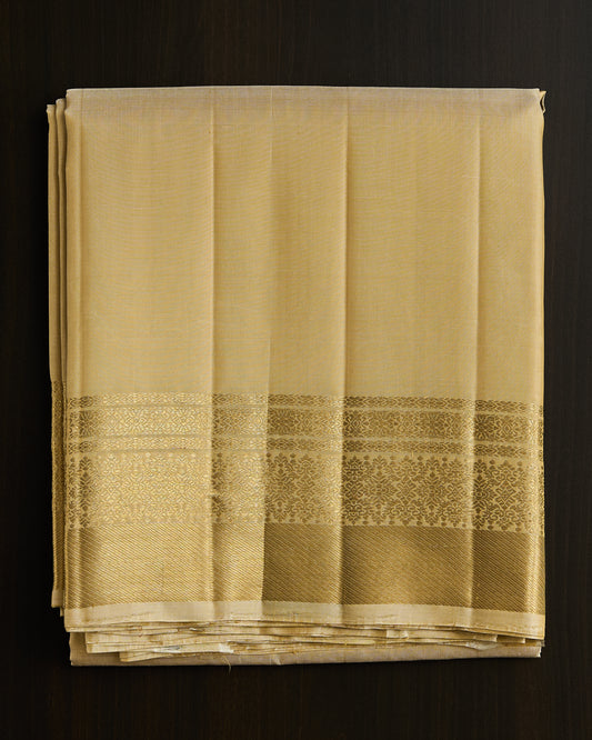 Pure Kanchipuram Silk 5” border Dhoti set 9*5 + 2.50 (3in1)