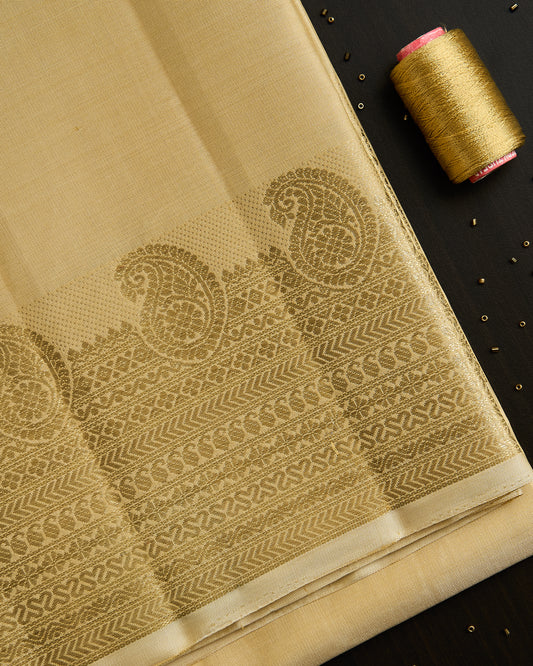 Pure Kanchipuram silk 5” border dhoti set 9*5 +2.50