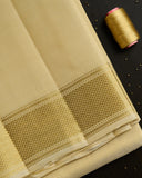 Pure Kanchipuram silk 3” border dhoti set 8*4 +2.50
