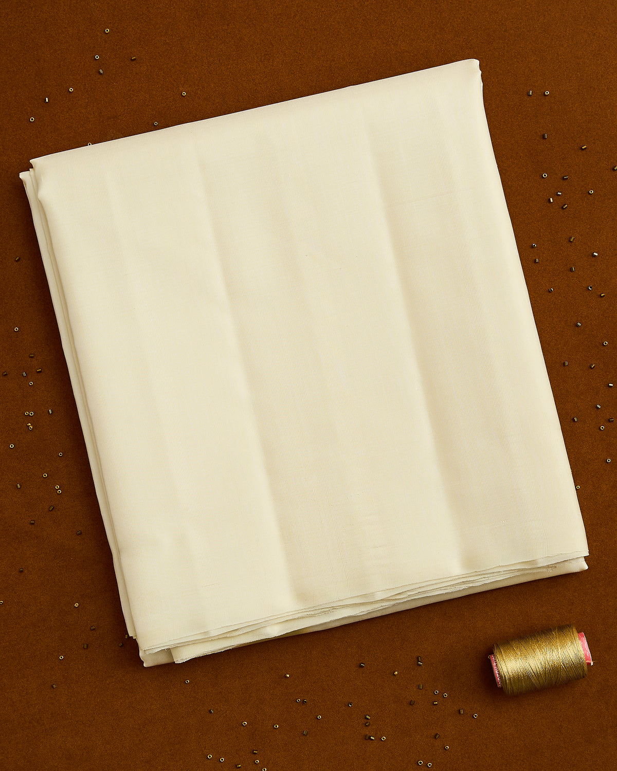 Pure Kanchipuram Silk 3” border dhoti set 9*5 + 2.50 (3in1)