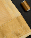 Semi Silk Elephant Peacock Border Dhoti set 8*4 + 2.50 (3in1)