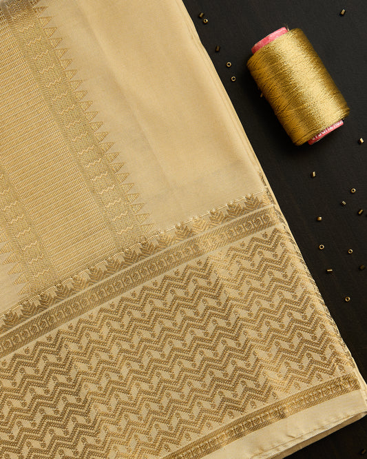 Semi Silk 4” Border Dhoti set 8*4+2.50