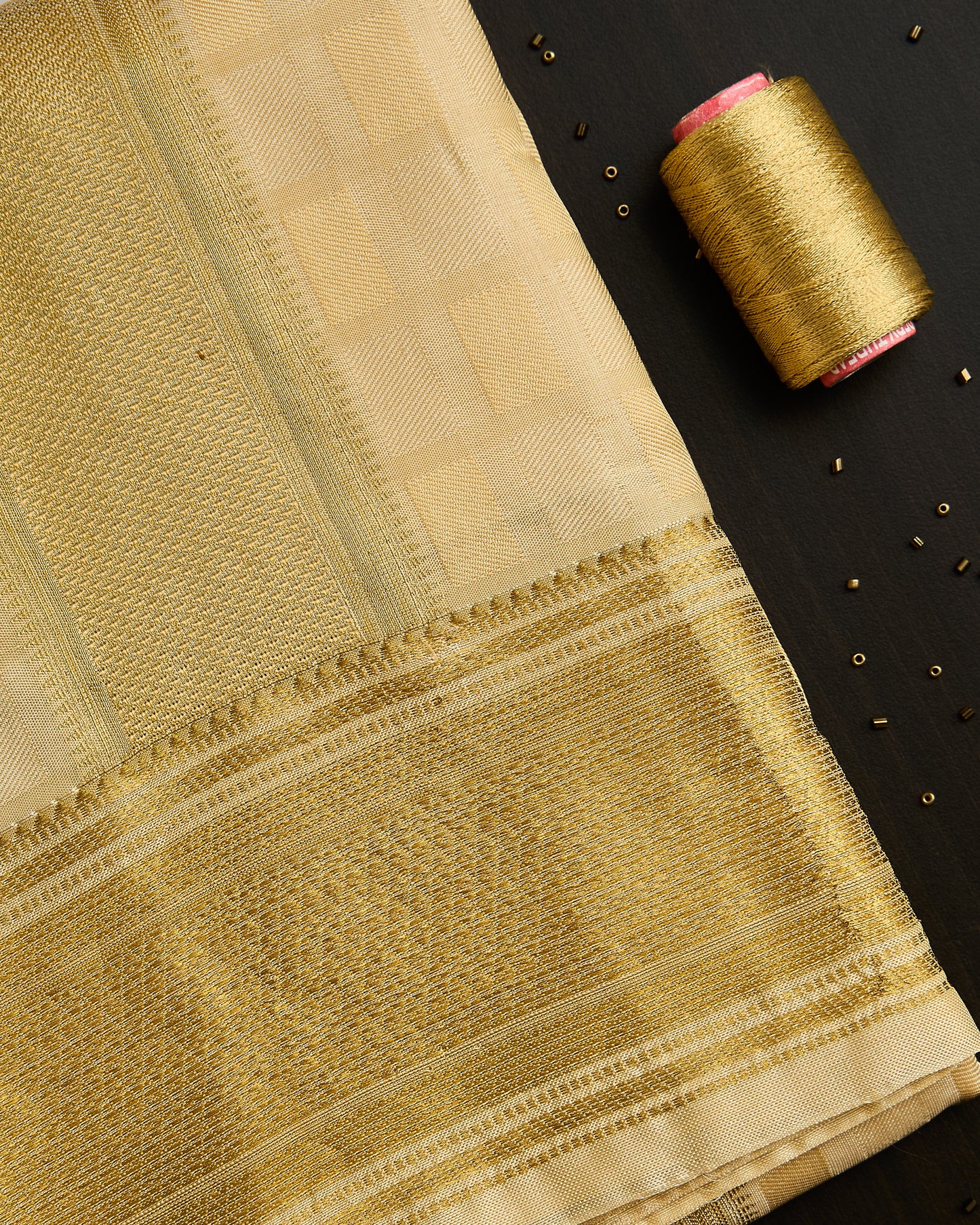 Semi Silk Embossed Dhoti set 8*4+2.50