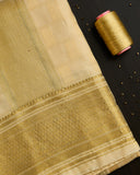 Semi Silk Embossed Dhoti set 8*4+2.50
