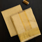 Semi Silk Embossed Dhoti set 8*4 + 2.50 (3in1)