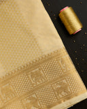 Semi Silk Elephant Yazhi Embossed Dhoti set 8*4 + 2.50 (3in1)