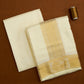Semi Silk Embossed Chariot Border Dhoti set 8Mulam + 2.50 (2in1)