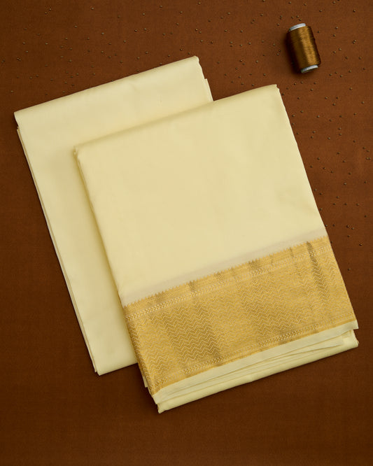 Semi Silk Dhoti set 8 Mulam + 2.50 (2in1)