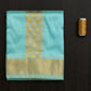 Semi Silk Blue Dhoti set 8 Mulam + 2.50 (2in1)