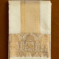 Semi Silk Elephant Border Embossed Dhoti set 8*4+2.50