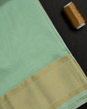 Semi Silk Green Dhoti set 9*5 + 2.50 (3in1)