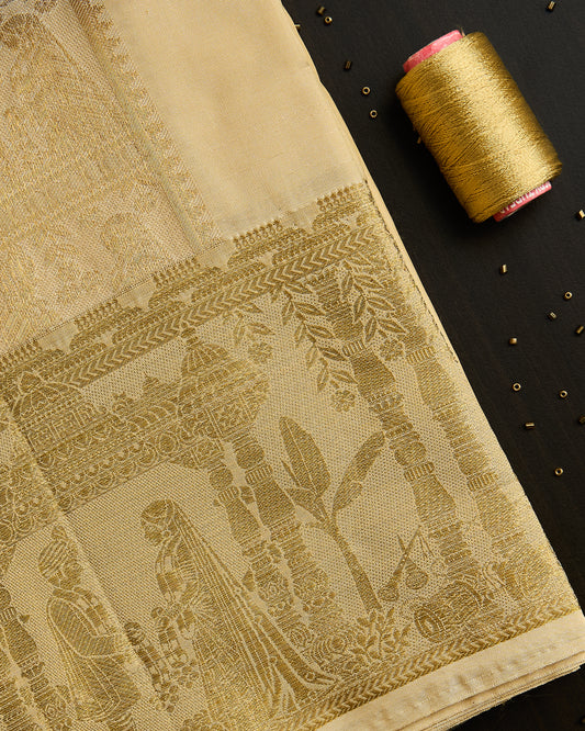 Semi Silk Kalyana Border Dhoti set 8*4+2.50