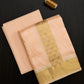 Semi Silk Baby Pink Dhoti set 8*4 + 2.50 (3in1)