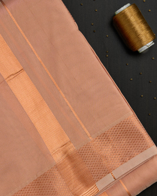 Copper Semi Silk Dhoti set 8*4 + 2.50 (3in1)