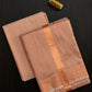 Copper Semi Silk Dhoti set 8*4 + 2.50 (3in1)
