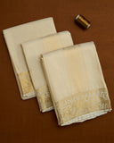 Silk Pallaku Border Dhoti set 8*4 + 2.50 (3in1)