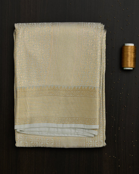 Pastel Blue Silk Dhoti set 8*4 + 2.50 (3in1)