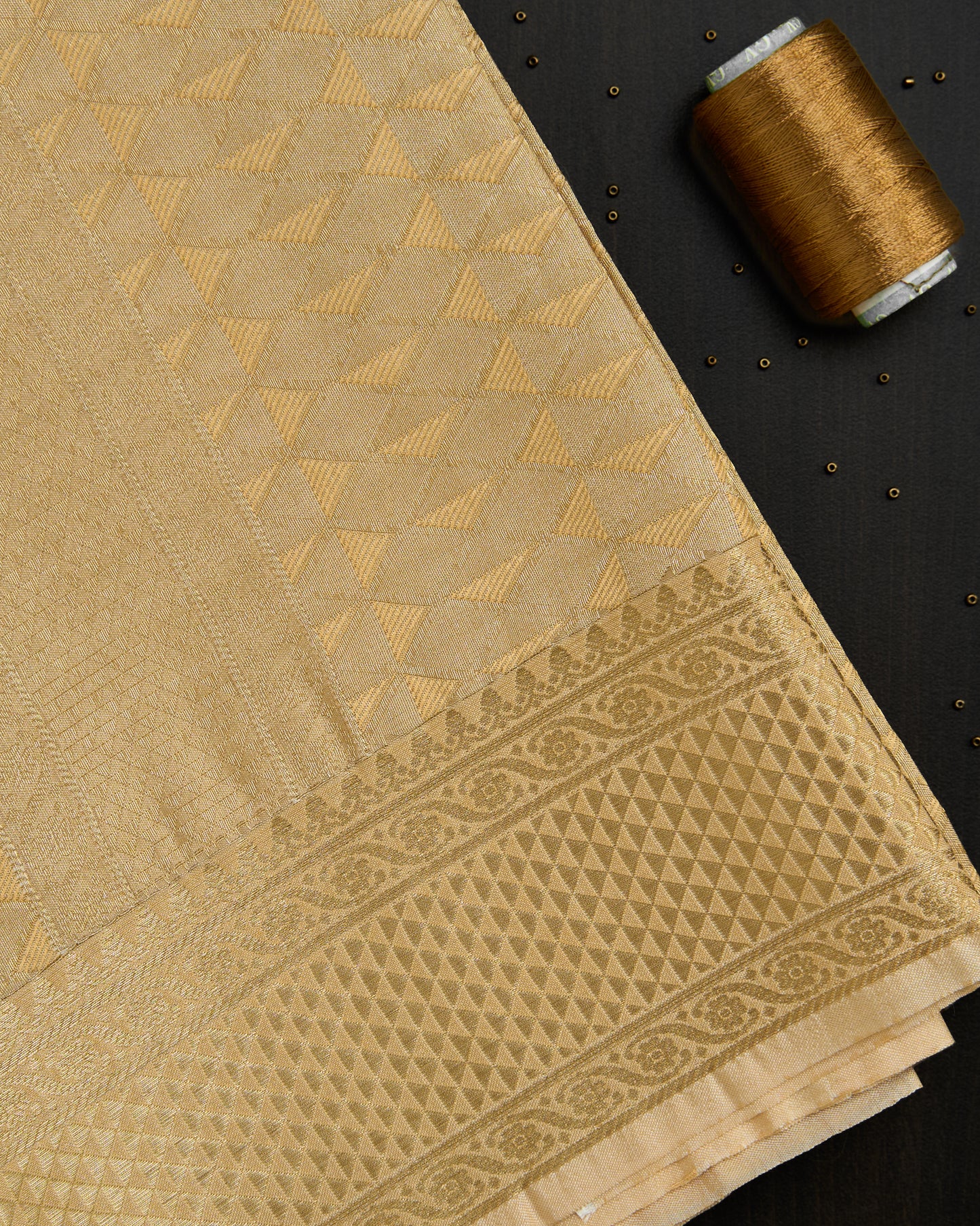 Gold Diamond Silk Dhoti set 8*4 + 2.50 (3in1)