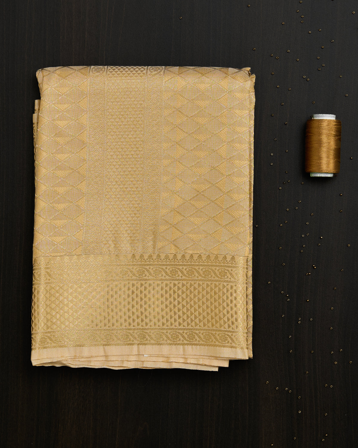 Gold Diamond Silk Dhoti set 8*4 + 2.50 (3in1)