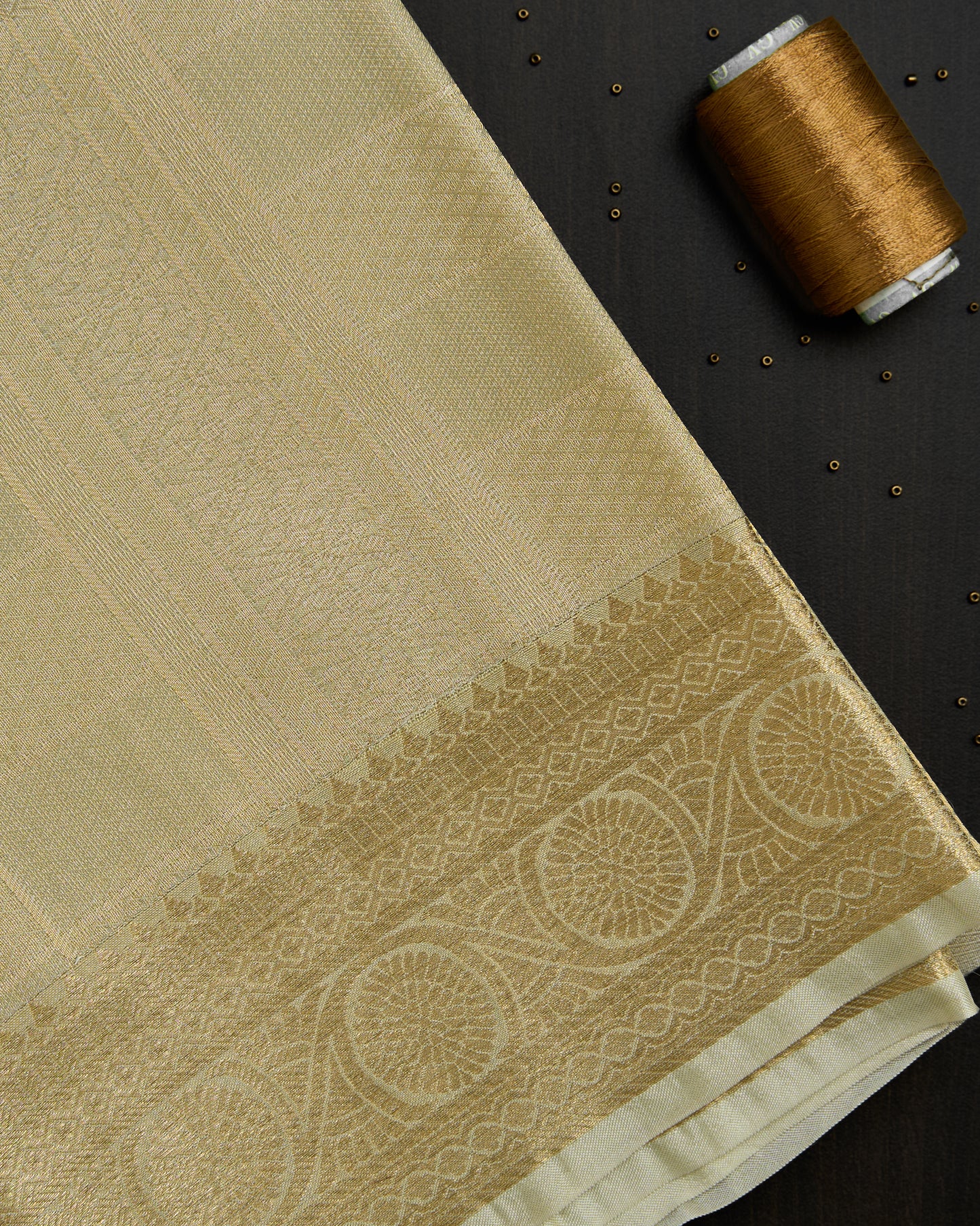 Pastel Green Silk Dhoti set 8*4 + 2.50 (3in1)
