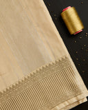 Gold Striped Silk Dhoti set 8*4+2.50
